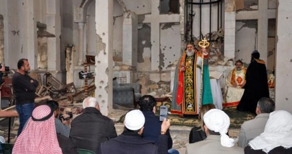 Christians Hold First Church Service In Syria 6 Years After Uprising Christians Hold First Church Service In Syria 6 Years After Uprising
