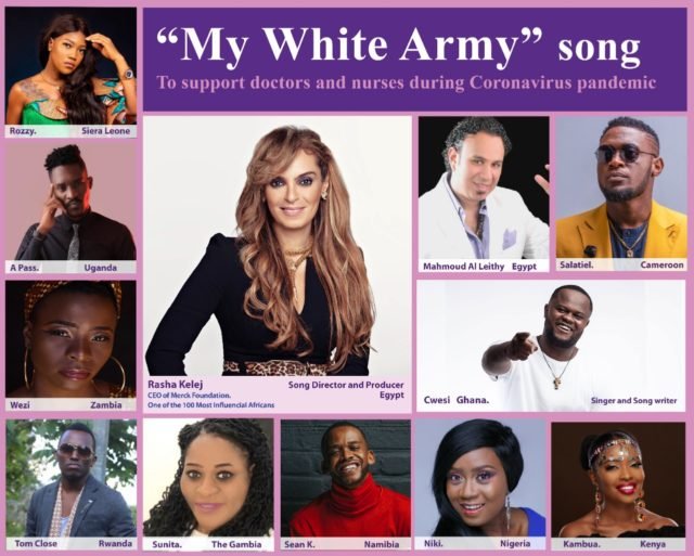 Rasha Kelej Pays Tribute To All Health Workers With MY WHITE ARMY