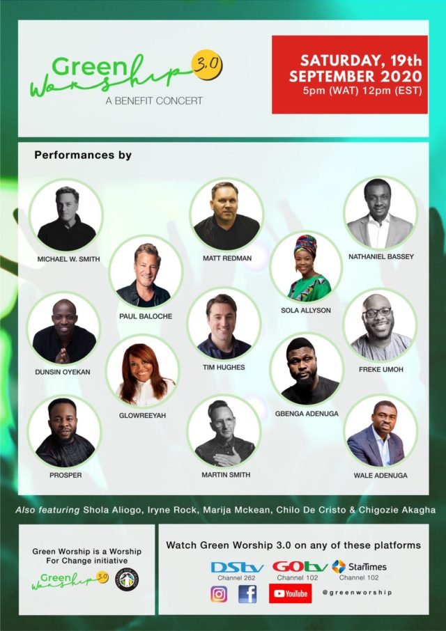 Michael Smith, Nathaniel Bassey, Matt Redman Set For Green Worship 3.0 (A Benefit Concert)