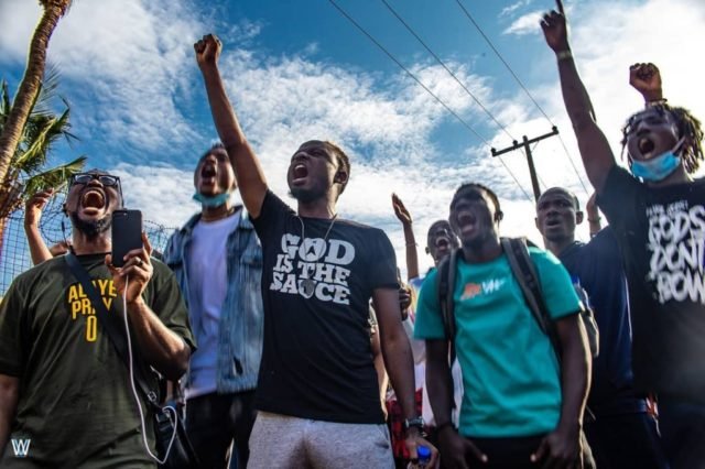 Limoblaze Leads Christian Youths In Prayer Walk Amidst Protest