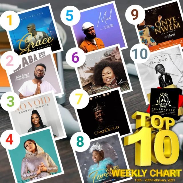 SelahAfrik Official Top 10 Gospel Songs Of The Week