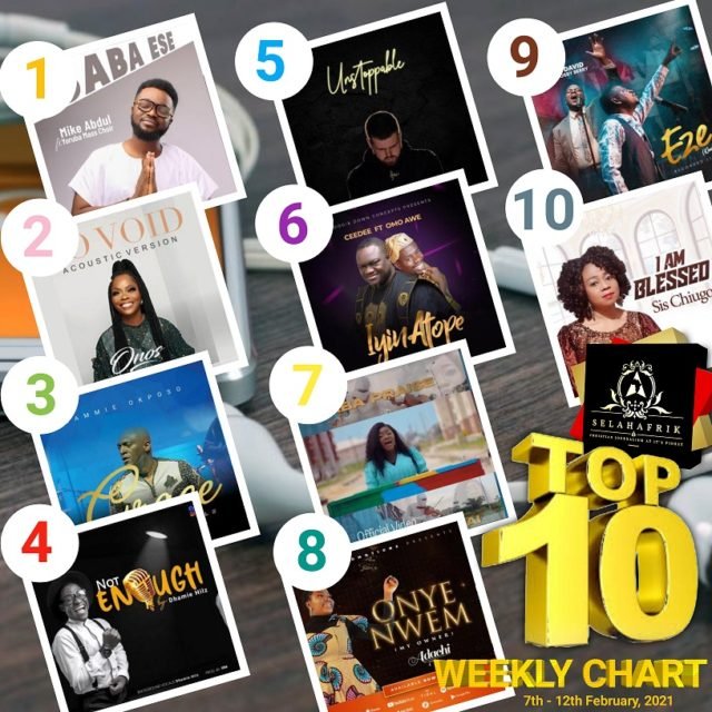 SelahAfrik Top 10 Songs Of The Week | 7th - 12th February 2021