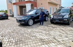 Williams Uchemba Blessed With 2 Luxury SUVs After Sowing Seed To Church Williams Uchemba blessed with SUVs, seed