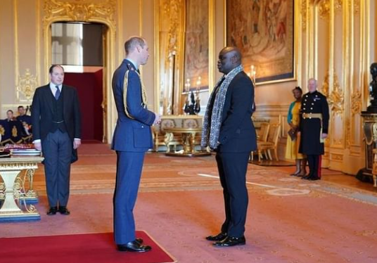 Muyiwa Olarewaju Honored With OBE Medal By Prince William