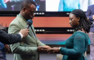 Apostle Arome Osayi Renews Wedding Vows With Wife Rev. Dinna On 14th Year Anniversary Arome Osayi Renews Wedding Vows After 14 Years With Wife