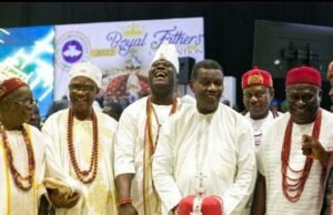 Photos: Traditional Monarchs Pray With Pastor Adeboye At Redemption Camp Monarchs Pray at RCCG, Pastor Adeboye