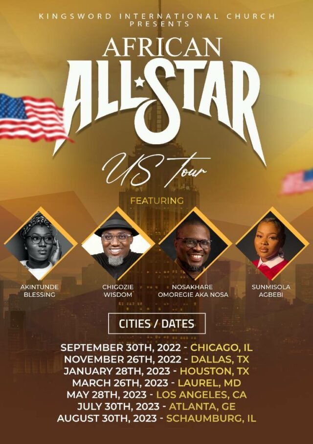 IBK, Chigozie, Nosa & Sunmisola Agbebi Set To Headline The African All-Star US Tour