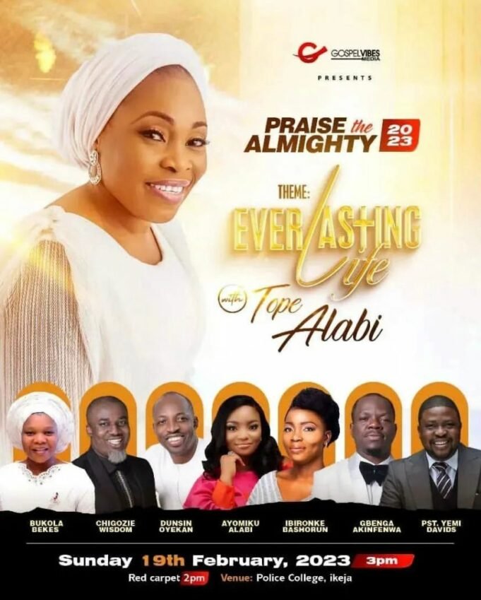 Dunsin Oyekan, Gbenga Akinfenwa & More Prep For Tope Alabi’s “Praise The Almighty” Concert | Feb. 19th Tope Alabi Praise The Almighty