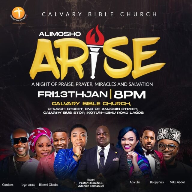 Tope Alabi, Mike Abdul & More To headline "Alimosho Arise"