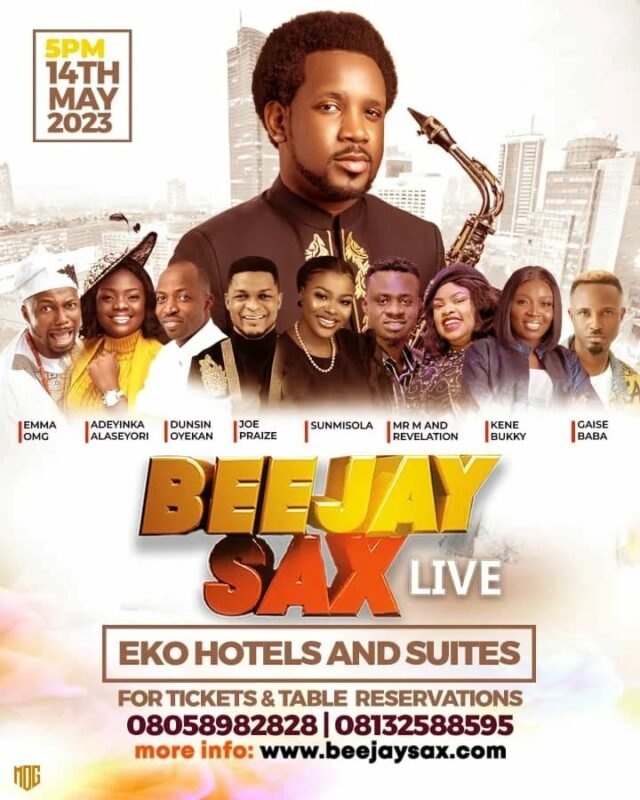 Premium Saxophonist Beejay Sax Set For "Beejay Sax Live 2023"