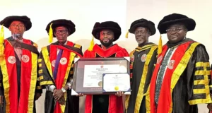 Mercy Chinwo’s Husband Pastor Blessed Uzochikwa Bags Doctorate Degree At Myles Leadership University Blessed Uzochikwa Gets Doctorate Degree