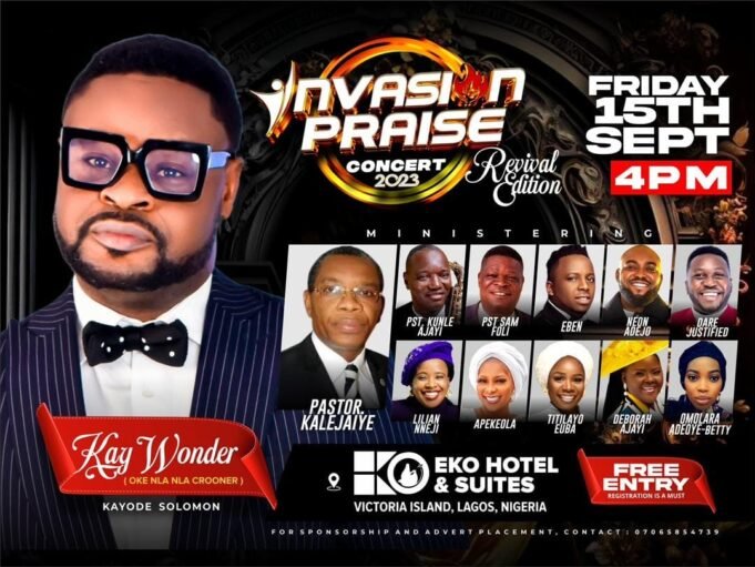 Eben, Neon Adejo & More To Minister At Kay Wonder “Invasion Praise“ 4th Edition Eben, Neon Adejo & More To Minister At Kay Wonder “Invasion Praise“ 4th Edition