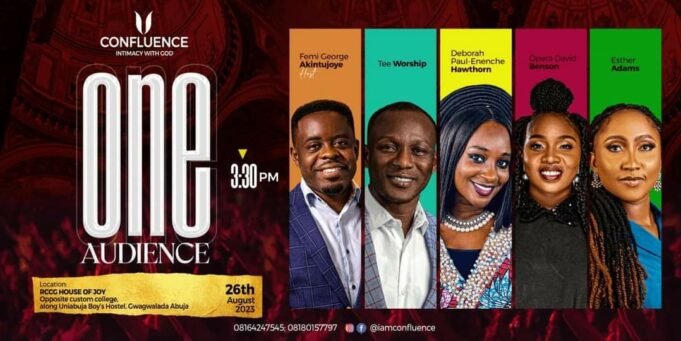 Confluence Ministries International Presents “One Audience” | 26th, August, 2023 Confluence Ministries International Presents "One Audience"