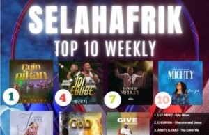 SelahAfrik Official Weekly Top 10 Gospel Chart | 31st July – 5th Aug 2023 Nigerian Christian Songs Weekly Chart | 31st July – 5th Aug 2023