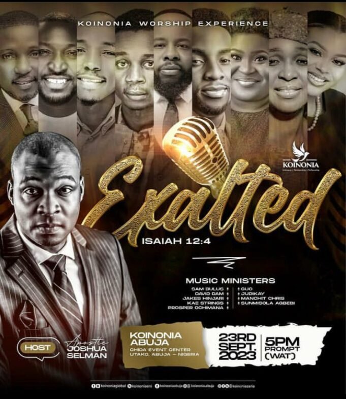 Apostle Joshua Selman Preps For First Worship Experience Themed “Exalted” Featuring GUC, Judikay, Sumisola Agbebi & More Joshua Selman