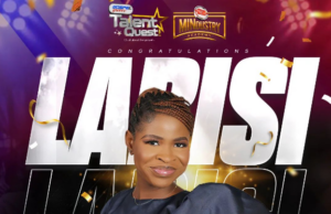 Congratulations Olabisi Esther! Songster Emerges Gospel Groove Talent Quest (GGTQ) Season 1 Winner! Gospel Groove Talent Quest