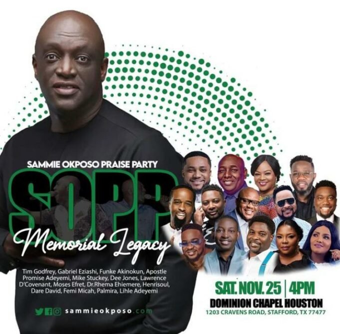 His Legacy Lives On! Gospel Artiste Gears Up For Late Sammie Okposo’s Memorial Legacy Praise Party In USA Sammie Okposo Praise Party