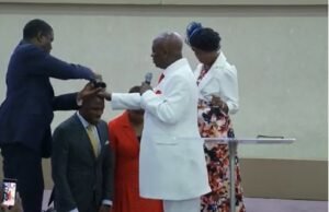 Father Blesses Son As “Isaac Oyedepo Evangelistic Ministries” Is Unveiled