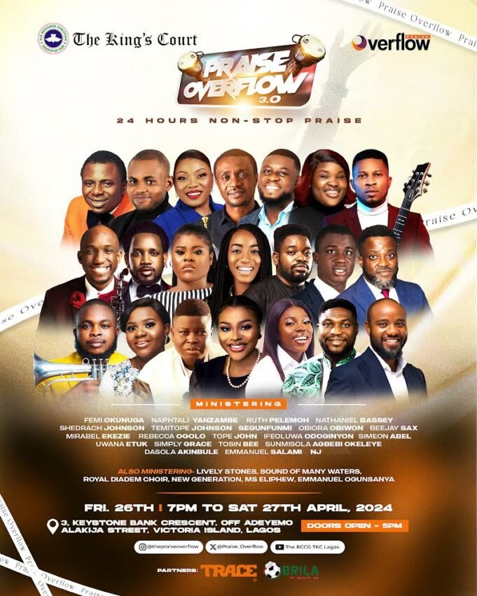 Nathaniel Bassey, Sunmisola Agbegbi & More To Minister at “PRAISE OVERFLOW 3.0” Concert Nathaniel Bassey, Sunmisola Agbegbi & More To Minister at “PRAISE OVERFLOW 3.0” Concert