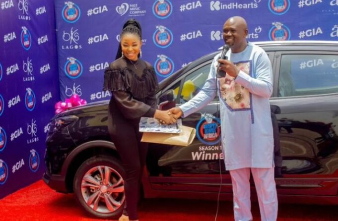 Winner Of Gospel Icon Africa Winny Ezeme Receives Brand New Car Gospel Icon Africa