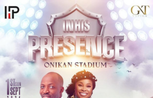See Awesome Moments From Bidemi Olaoba’s “In His Presence” With Dunsin Oyekan & Many Others In His Presence