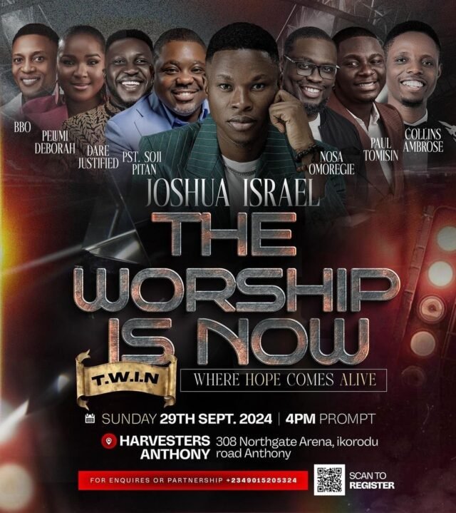 Joshua Israel Preps For "The Worship is Now (T.W.I.N)"