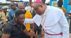 Methodist Bishop Gifts Free Fuel To Okada Riders In Eha Amufu, Imo State Bishop Gifts Free Fuel