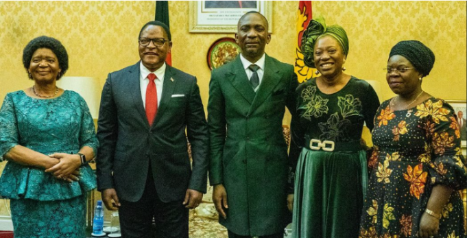 Pastor Paul Enenche & Wife Pays Courtesy Visit To Malawi President Lazarus Chakwera Paul Enenche Visit Malawi President