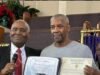 Denzel Washington Gets Baptized