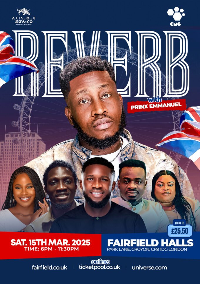 Prinx Emmanuel Preps For His Live Event In London – REVERB Concert Prinx Emmanuel Preps For His Live Event In London - REVERB Concert