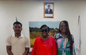 Pastor Jerry Eze Pays Courtesy Visit To Vice President of Zambia Mrs. Mutale Nalumango Jerry Eze Visit Mutale Nalumango