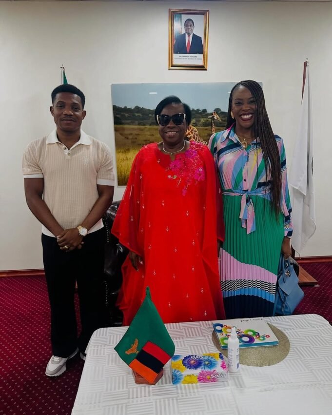 Pastor Jerry Eze Pays Courtesy Visit To Vice President of Zambia Mrs. Mutale Nalumango Jerry Eze Visit Mutale Nalumango