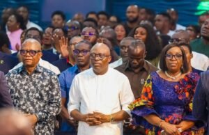 Governor Siminalayi Fubara Attends Pastor David Ibiyeomie’s Program At Salvation Ministries Siminalay Fubara Attends Salvations Ministries